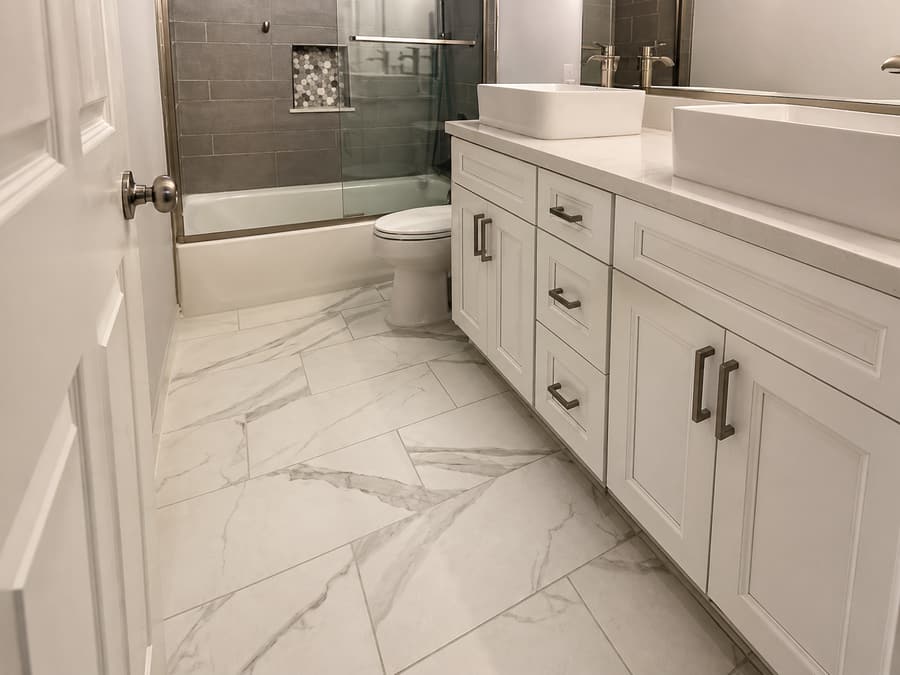 Porcelain and ceramic tile installation by The Tile Factor