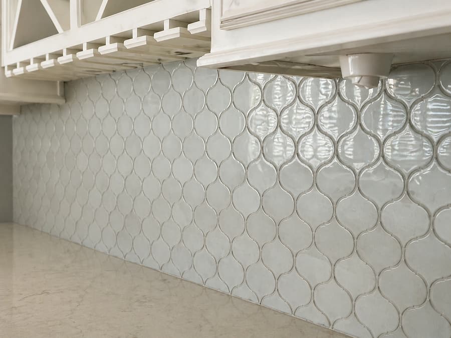 Kitchen backsplash tile installation by The Tile Factor
